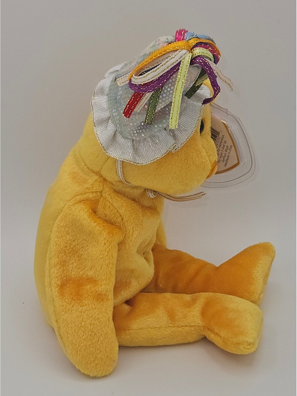 Ty Beanie Babies November Birthday Bear Yellow Plush w/ Tags - Picture 4 of 7